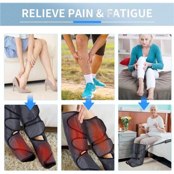 Heated Leg Massager for Circulation and Pain Relief - Air Compression Massage - Picture 7 of 7